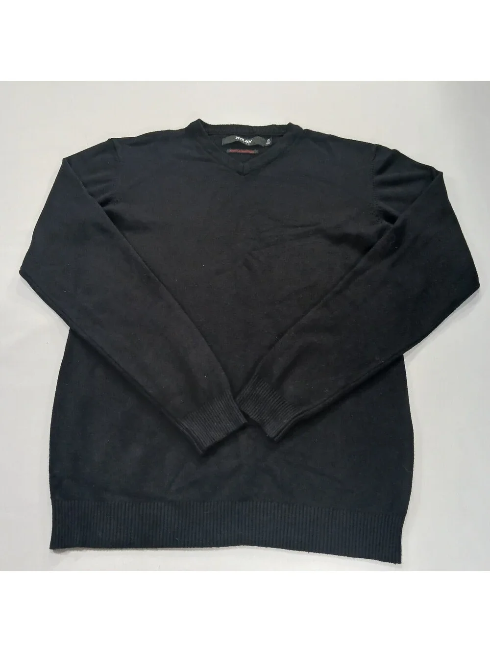 XRAY Jeans Slim Fit Premium Comfort Men's Black Pullover Sweater Size S Chest 37